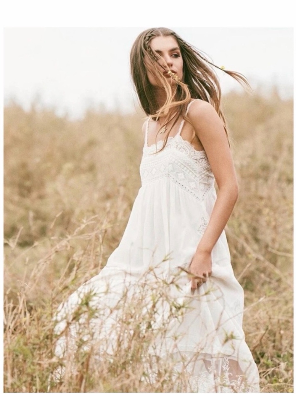 NWT Peaches Strappy Midi Dress